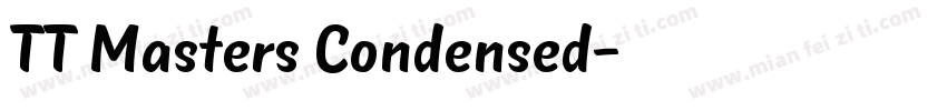 TT Masters Condensed字体转换